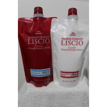 LISCIO Crystal Cream Straighteners & Neutralizer - Strong