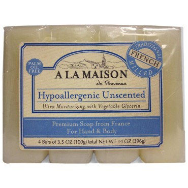 A La Maison Bar Soap Valu Pak Unscntd 4/3.5 Oz...