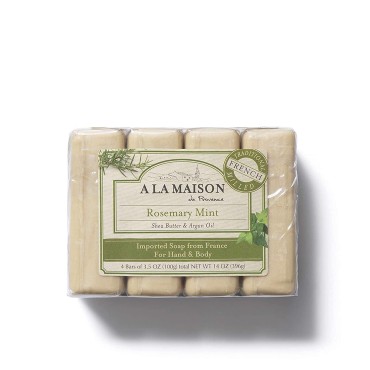 A LA MAISON - Bar Soap,Rsmry Mint,Value, 1 x 4 CT...