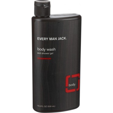 Every Man Jack Body Wash 16.9oz Cedarwood (3 Pack)