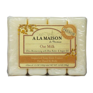 A La Maison Bar Soap Oat Milk Value 4 Ct...