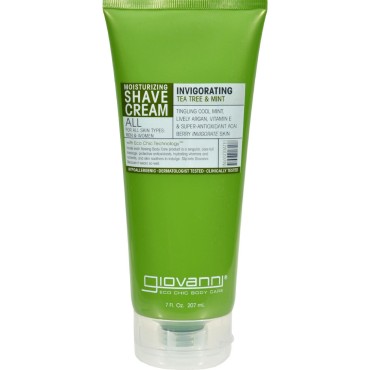 Giovanni Hair Care Products Shave CRM Tea Tree&Mint 7 Oz