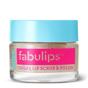 bliss Fabulips Sugar Lip Scrub | Pout-Polishing Scrub | Spa-Quality Formula | 0.5 oz