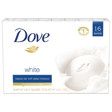 Dove Beauty Bar, White 4 oz, 16 Bar