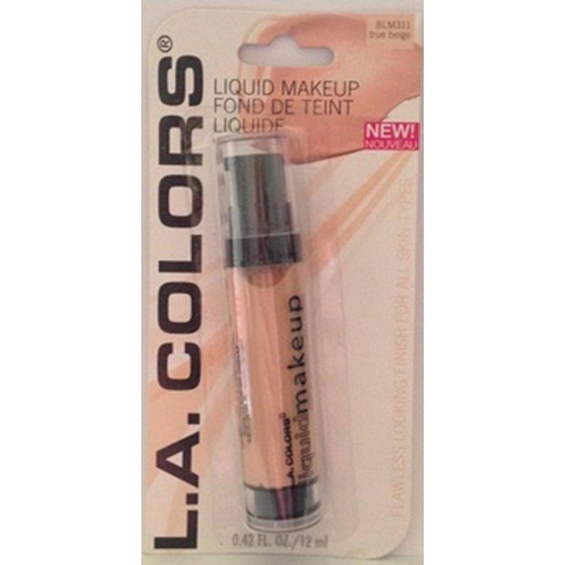 L.A. Colors Liquid Makeup, BLM311 True Beige, 0.21 Fl Oz