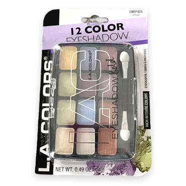 L.A. Colors Expressions, 12 Color Eyeshadow, BEP425 Urban, 0.49 Oz