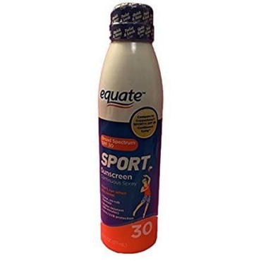 Equate Sport Sunscreen SPF 30 Continuous Spray 6oz Compare to Coppertone SPORT SPF 30