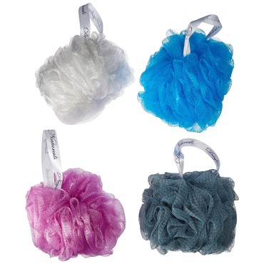 Daylee Naturals Large Eco Mesh Bath Pouf Sponge 4P...