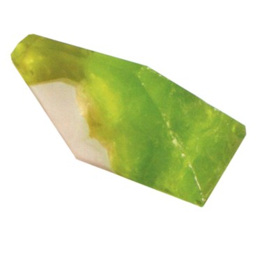 Peridot Soap Rock 6 oz (Cucumber Citrus Gardenia Scent) by SoapRocks