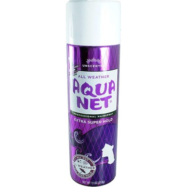 Aqua Net Extra Super Hold Professional Hair Spray Unscented 11 oz (Pack of 6)