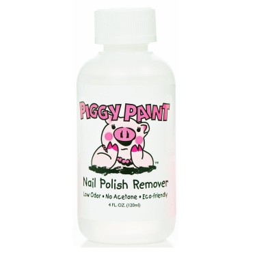 Piggy Paint 100% Non-toxic Girls Nail Polish, Safe, Chemical Free, Low Odor for Kids - Remover, 4 oz