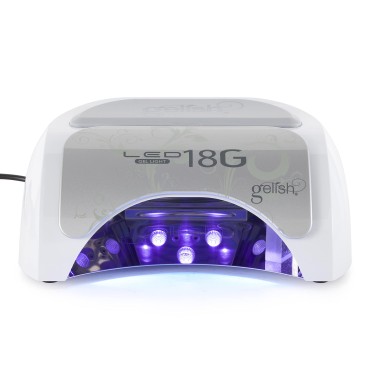 Gelish 18G Professional 36W Salon Grade Manicure and Pedicure LED Nail Polish Curing Gel Lamp with 3 Timer Settings and Eyeshield, Silver