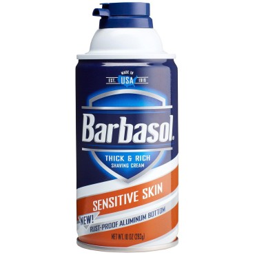Barbasol Sensitive Skin Thick and Rich Shaving Cre...