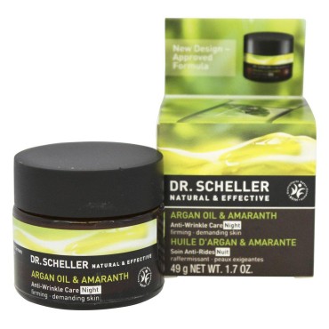 Dr. Scheller Argan Oil and Amaranth Anti-Wrinkle Night Care, 1.7 Ounce
