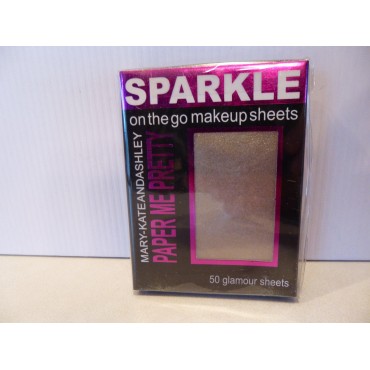 Mary-Kate and Ashley Paper Me Pretty Sparkle Makeup Sheets - Gold Sparkle #812