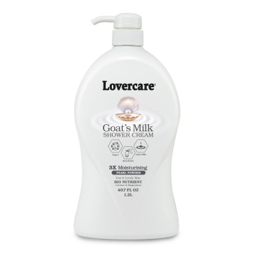 Lover's care goat's milk shower cream 40.7 oz (1200ml) -Pearl Powder plus Bio Nutrient