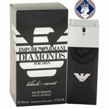 Giorgio Armani Emporio Armani Diamonds Black Carat Eau de Toilette Spray for Men, 1.7 Ounce
