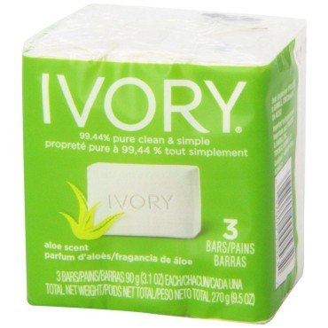 Ivory Aloe 4-Count: Bath Size Bars (4 Oz)