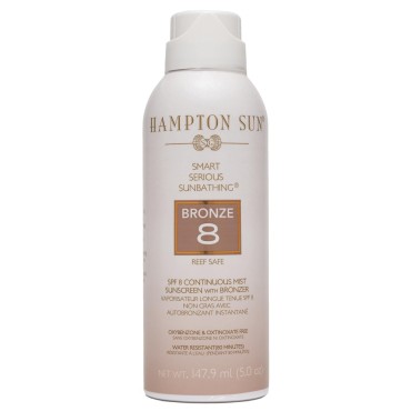 Hampton Sun SPF 8 Bronze Continuous Mist Sunscreen, 5 oz