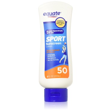 Equate Sport Lotion SPF 50, 8 Ounce Bottle