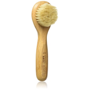 Facial Cleansing Brush - Natural Bristle Wood Hand...