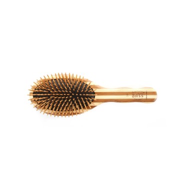Bass Brushes | The Green Brush | Bamboo Pin + Bamboo Handle Hair Brush