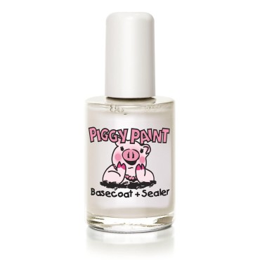 Piggy Paint | Girls Nail Polish | Cruelty-free, Vegan, & Low Odor for Kids | Base Coat + Sealer