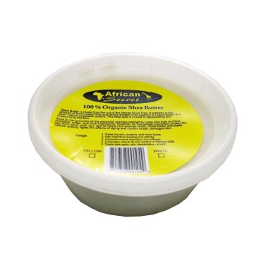 African Secret 100% Organic Shea Butter Yellow, 8 Oz (FC-40351)