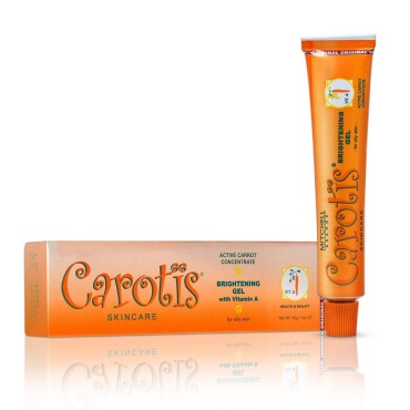 CAROTÏS Carotis Brightening Gel | 30g / 1 fl oz | Fade Dark Spots on: Face Armpit, Body Knees, Feet, Hands, & Even Out Skin Tone | with Carrot Oil and Alpha Arbutin, For