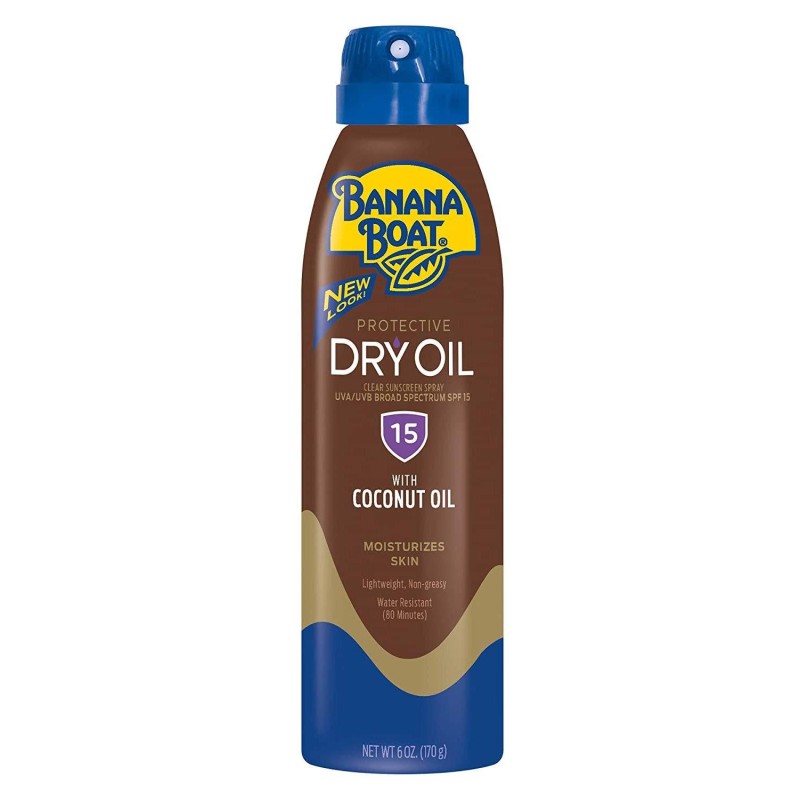 Banana Boat Continuous Spf#15 Spray Dry Oil With Argan Oil 6 Ounce (177ml)