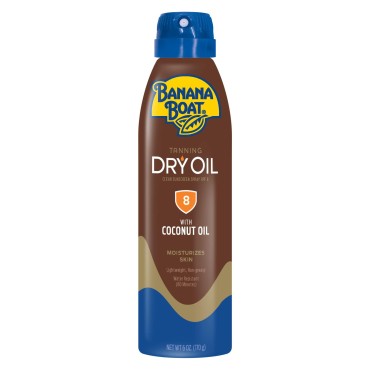 Banana Boat UltraMist Tanning Dry Oil Continuous Spray SPF 8 6 oz