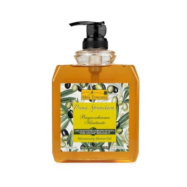 Prima Spremitura Organic Natural Extra Virgin Olive Oil Moisturizing Shower Gel (500ml/16.9 oz) + Bonus 1 oz Body Lotion