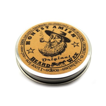 Honest Amish Original Beard Wax - All Natural and Organic- 2 ounce