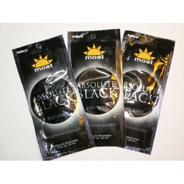 3 packets 2010 Absolute Black SHO 9000x 50X Quantum bronzers