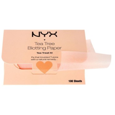 NYX Cosmetics Tea Tree Face Blotting Paper, 100 Co...
