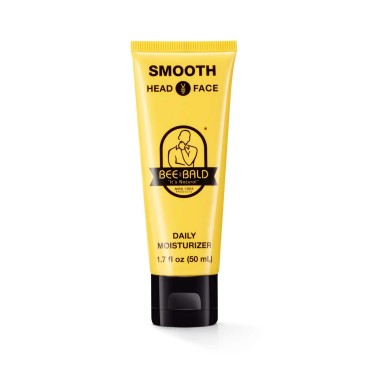 Bee Bald SMOOTH Daily Moisturizer tones, hydrates, moisturizes & smooths away fine lines, wrinkles & dry patches; helps control oil & shine to feel cool, fresh and comfortable, 1.7 Fl Oz, Each