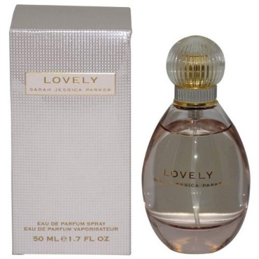 Lovely by SJP - Sweet, Floral, Musky Amber Woody Eau De Parfum Spray Fragrance for Women - With Notes of Mandarin, Bergamot, Apple, and Cedarwood - Intense, Long Lasting Scent - 1.7 oz