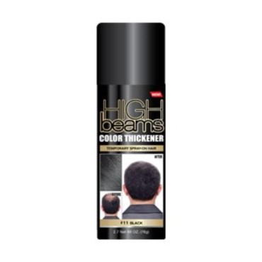 High Beams Color Thickener Temporary Spray-On Hair - Black 2.7 oz (3 pack)