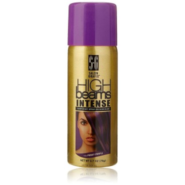High Beams Intense Temporary Spray-On Hair Color - Punky Purple 2.7 oz (3 pack)