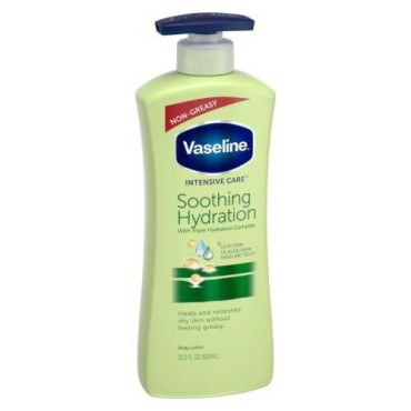Vaseline Intensive Care Non Greasy Body Lotion with Aloe Soothe for Dry Skin, 600ml