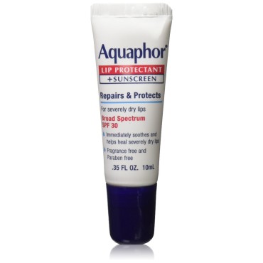 Aquaphor Lip Protectant Plus Sunscreen SPF 30 0.35 Ounce (Pack of 3)