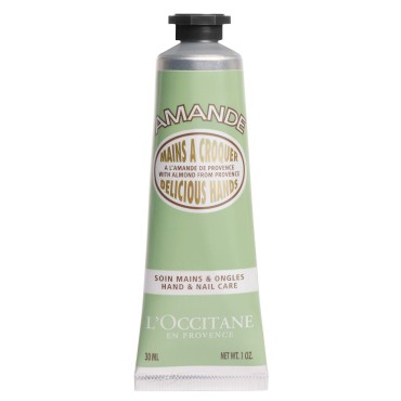 L'Occitane Almond Delicious Hand & Nail Cream, 1 OZ: Irresistible Scent, Softening, Moisturizing, Infused With Almond Oil, 24-hour hydration*