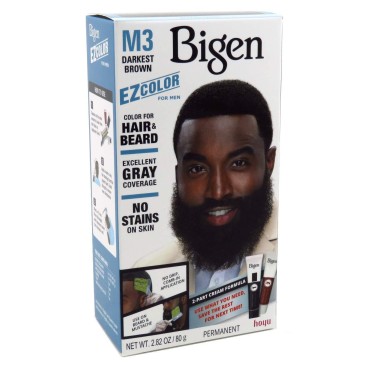 Bigen EZ Color for Men Darkest Brown Kit (Pack of ...