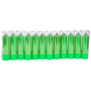 Aloe Vera Mood Lipstick Green Color (12pc/pk) by Princessa