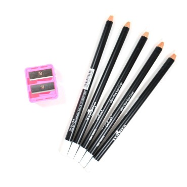 5 WHITE ITALIA EYE LIP LINER PENCIL 1004 SET + FRE...