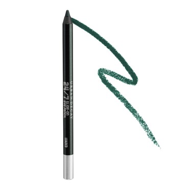 URBAN DECAY 24/7 Glide-On Waterproof Eyeliner Pencil - Long-Lasting, Ultra-Creamy & Blendable Formula - Sharpenable Tip - Loaded (Dark Green with Shimmer Finish) - 0.04 Oz