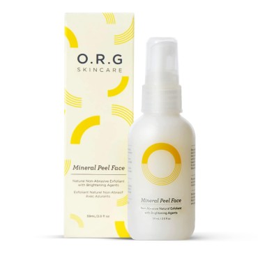 ORG Peel Off Face Cleanser for Gentle Exfoliation and Glowing Skin - Korean Sensitive Skincare - Pore Minimizer Brightening Agent Cruelty Free Natural Formula 2oz