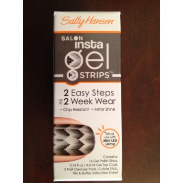 Sally Hansen Salon Insta Gel Strips Ziggy Zaggy #520-16 Oz, Pack of 2