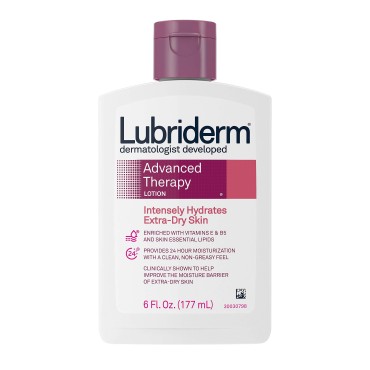 Lubriderm Advanced Therapy Body Lotion, 6 Ounce - 2 per case.