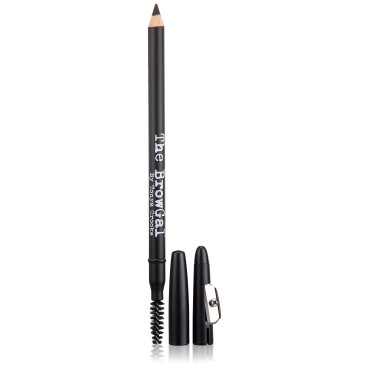 The BrowGal Skinny Eyebrow Pencil, Black, 0.04 Oz...